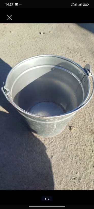 Продаю ведро, оцинкованное, металл 0,5 толщиной, Россия объем 8