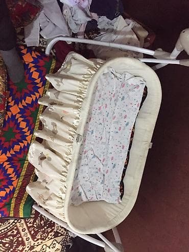 манеж с люлькой: Люлька, Качалка, Металл, цвет - Бежевый — 3