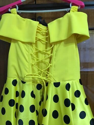 платье дордой: Детское платье, цвет - Желтый, Новый — 4