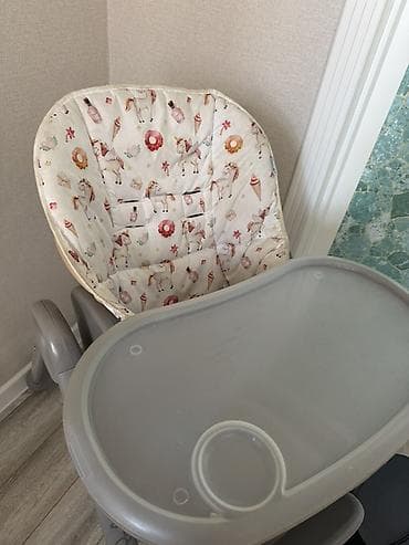 горка мебел: Детский стульчик для кормления - Цвет: серый, чехол с рисунком (чехол — 2