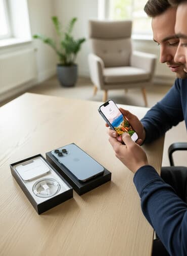 айфон 12 про мини: IPhone 13 Pro, Sierra Blue, Кабель — 3