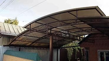 тачка сатам: Навес, Арочный, Металл, Поликарбонат, Установка — 4