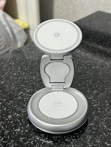 appl: Складная магнитная беспроводная зарядная станция 3-в-1,одновременно — 4