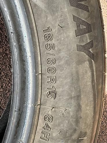 степ эреф 1: Шиналар 185 / 60 / R 15, Жай, Колдонулган, Комплект, Жеңил унаалар, Кытай — 5