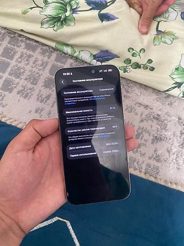 айфон 15 бу: IPhone 15 Pro Max, Б/у, 256 ГБ, Серебристый, Чехол, Кабель, 91 % — 2