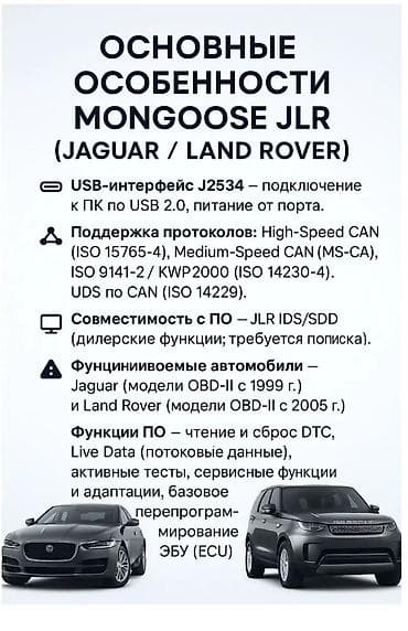 авто ровер: Автосканер MONGOOSE JLR V160 (SDD/IDS) Профессиональный J2534-адаптер — 2