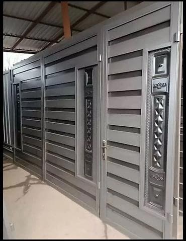 Распашные ворота: Ворота| металлические ворота и калитки - Виды: распашные ворота с — 2