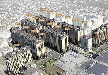 80: 2 комнаты, 60 м², Джал-15 Элитка, 13 этаж, ПСО (под самоотделку) — 2