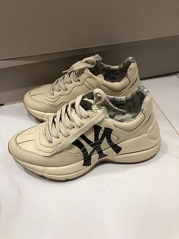 Ботинки: Мужские кроссовки, 37, Gucci, Б/у, цвет - Бежевый, Самовывоз — 5