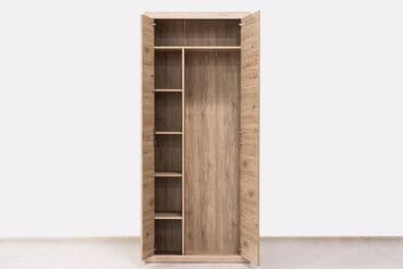 шкаф в оше: Шифоньер, Новый, Прямой, цвет - Бежевый, ЛДСП — 4