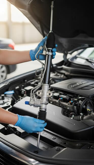 Рулевая рейка Mazda 2001 г., Новый, Оригинал, Китай