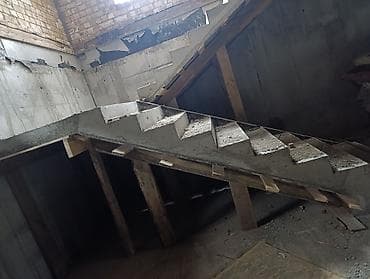 arctic mx4: Бетонная лестница Для дома, Форма лестницы: Много-маршевая — 4