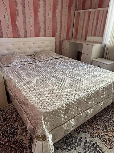 Мебельные гарнитуры: Спальный гарнитур, Б/у, Двуспальная кровать, Самовывоз, цвет - Белый — 2