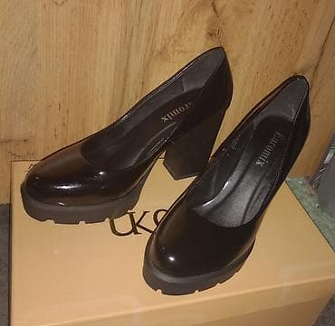 туфли: Туфли, 37, Б/у, цвет - Черный, Самовывоз, Платная доставка — 2