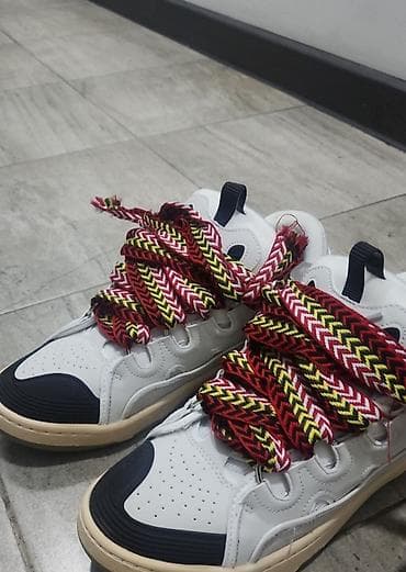 apple magic mouse 2: LANVIN CURB Кроссовки высокие, мужские, размер EU 42. Бело‑серый верх — 2