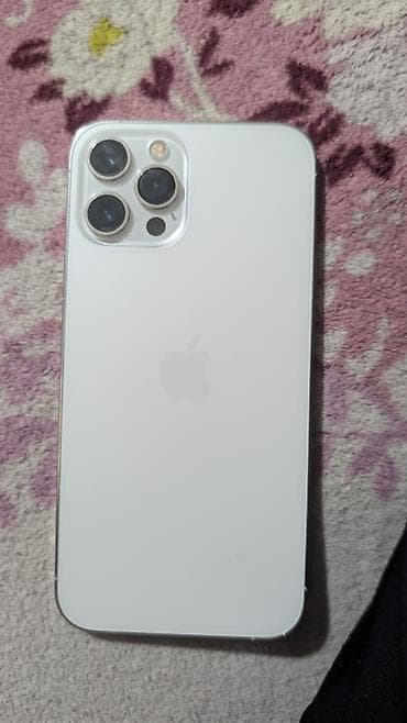 Realme: IPhone 12 Pro Max, Б/у, 256 ГБ, Серебристый, 77 % — 1