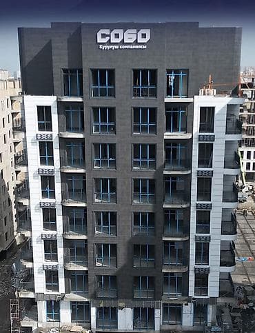 Батирлер: 2 бөлмө, 80 м², Элитка, 9 кабат, ПСО (өзү оңдоп түзөтүп бүтүү үчүн) — 4