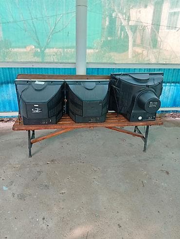 ЭЛТ-телевизоры (набор из 12 шт.) все рабочие с пультом. винтажный