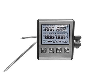 Посуда: Двойной кулинарный термометр с таймером для духовки/гриля — 1