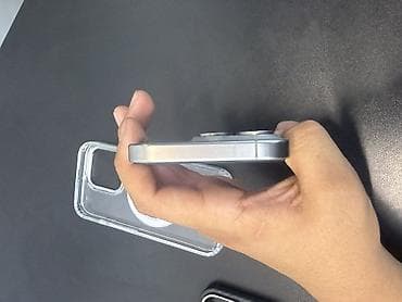 ми 9 с: IPhone 15 Pro, Б/у, 128 ГБ, Natural Titanium, Защитное стекло, Чехол, 86 % — 6