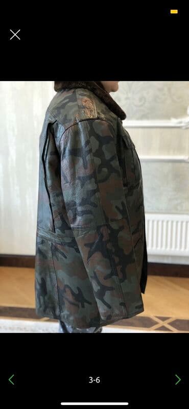 прибор ночного видения для охоты бу: Кожаный бушлат Натуральный мех Жилетка внутри отстегивается Размер — 3