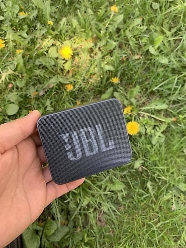 сумка кожа: Портативная Bluetooth-колонка JBL GO (серый цвет). - Компактный — 3