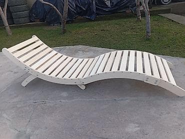 Шезлонг деревянный для дома для бассейна для бани для пляжа для сада