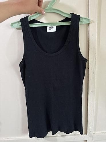 вязаные майки: Майка, Трикотаж, Бретельки широкие, XS — 3