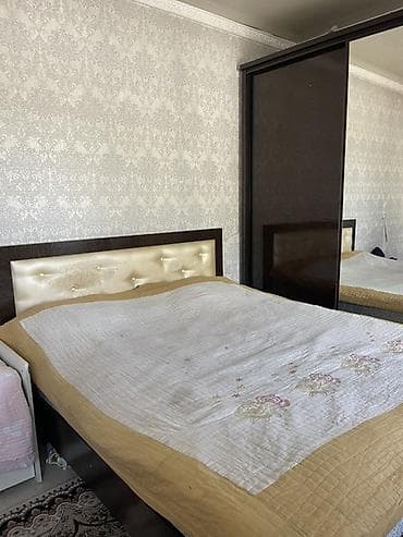 Эмерек гарнитурлары: Уктоочу бөлмө гарнитуру, Колдонулган, Эки кишилик керебет, Шкаф, Тумба, Өзү алып кетүү, түсү - Күрөң — 2