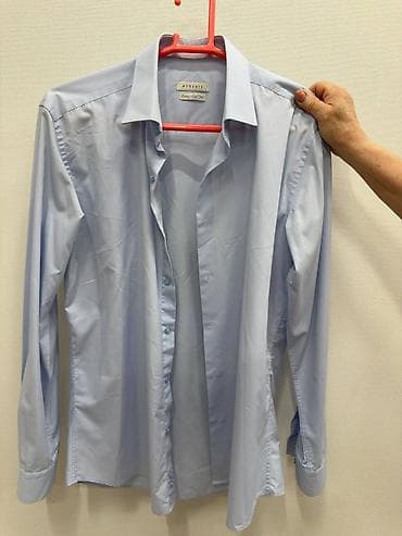 Мужские рубашки, набор из 4 моделей: 1) Классическая голубая рубашка at lalafo.kg Мужские рубашки, набор из 4 моделей: 1) Классическая голубая рубашка