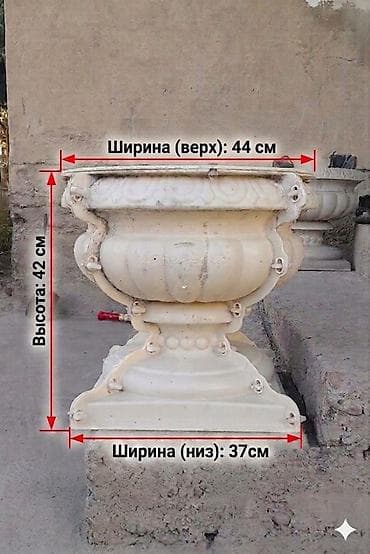 белые камни для сада: Садовая ваза/вазон классического стиля для улицы. Назначение: - — 1