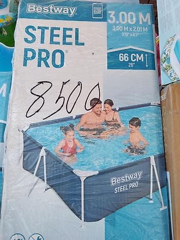 Каркасный бассейн Bestway Steel Pro - Размеры: 3.00 м × 2.01 м at lalafo.kg Каркасный бассейн Bestway Steel Pro - Размеры: 3.00 м × 2.01 м