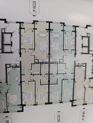 Продажа квартир: 3 комнаты, 127 м², Элитка, 6 этаж, Готовая ПСО (под самоотделку) — 4