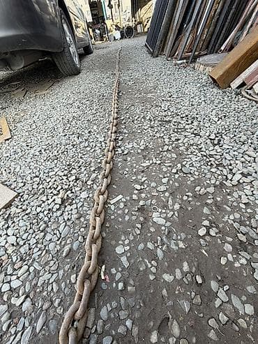 Электроинструменты: Тяжёлая стальная цепь для такелажа/буксировки Описание: - Две длинные — 4