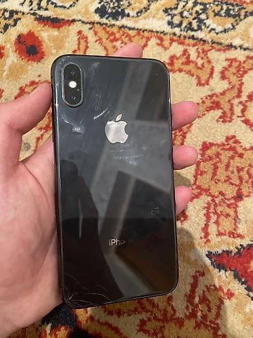 iphone x gold: IPhone X, Б/у, 64 ГБ, Space Gray, Защитное стекло, 77 % — 2