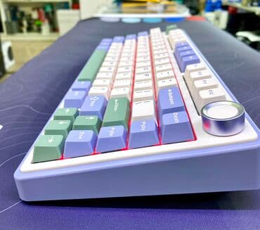 с1: Клавиатура, Aula, Механическая, Проводное, Bluetooth подключение, Размер: 75% — 5