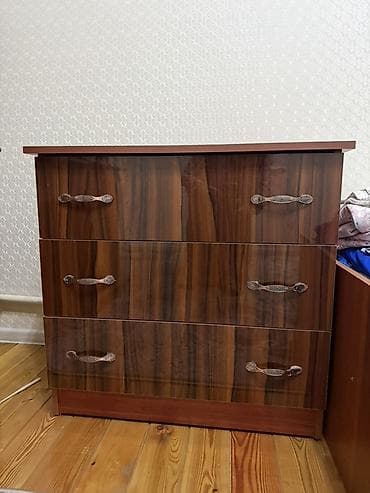 Комод для одежды, Без зеркала, ЛДСП, цвет - Коричневый