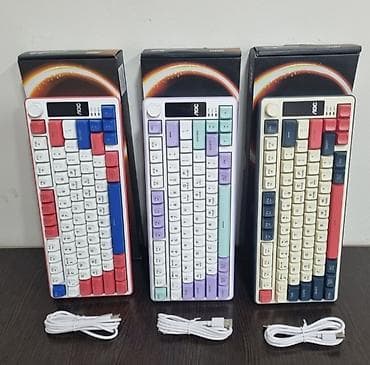 клавиатура usb: Клавиатура, Мембранная, Bluetooth, Проводное подключение, Размер: 75% — 6