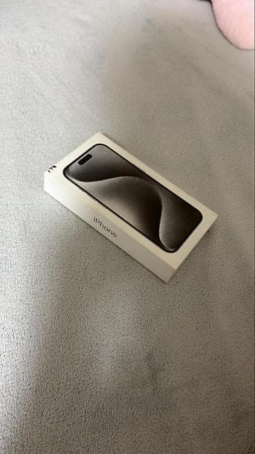 iphone lalafo: IPhone 15 Pro, Б/у, 1 ТБ, Natural Titanium, Коробка, 78 % — 1