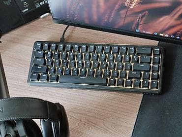 logitech pro: Клавиатура, Ajazz, Механическая, Проводное подключение, Размер: 65% — 3