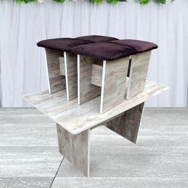 кухонный стол и стулья купить недорого: Кухонный стол и стул, Новый, Платная доставка, цвет - Бежевый — 4