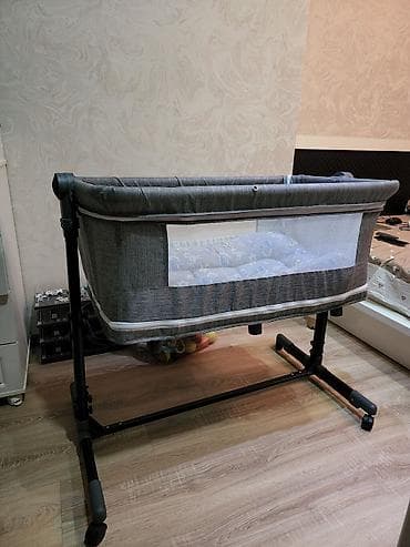 chicco echo: Люлька, Б/у, Колыбель, Металл, цвет - Серый — 2