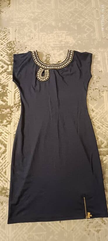 прокат национальных костюмов для детей: Вечернее платье, Коктейльное, Короткая модель, Без рукавов, Камни, L — 1