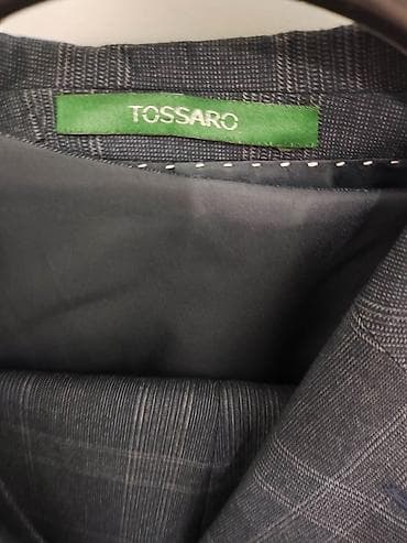 двойка пиджак: Мужской костюм-тройка Tossaro Slim Fit, модель BARESSI+ Комплектация — 6
