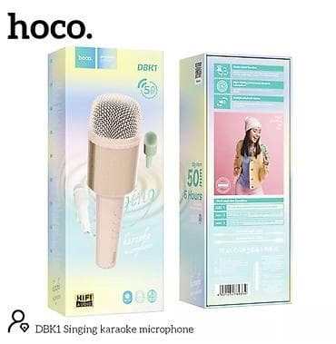 tab samsung: Hoco DBK1 — беспроводной караоке-микрофон с встроенной акустикой — 5