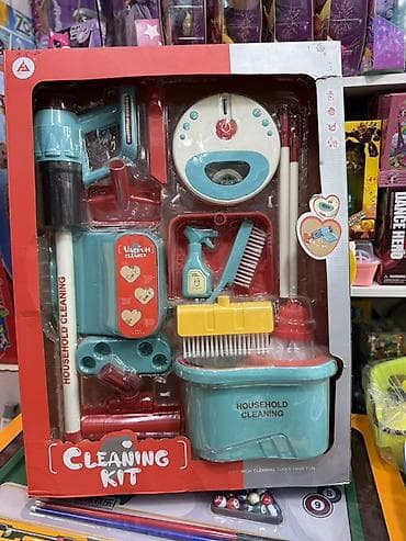 совки: Игровой набор “Cleaning Kit” для детей. В комплекте: - Игрушочный — 1