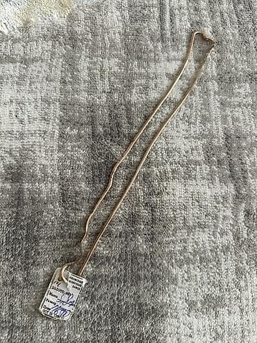 Цепочки: Золотая цепочка «змейка» с биркой завода-изготовителя — 2