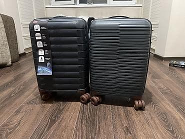 Аксессуарлар: Чемодан, Жаңы, Материалы: Желим, Кичинекей (40 л чейин), 360°га айлануучу дөңгөлөктөр — 1