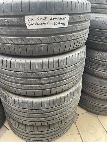 Шины 235 / 50 / R 18, Лето, Б/у, Комплект, Легковые, Continental at lalafo.kg Шины 235 / 50 / R 18, Лето, Б/у, Комплект, Легковые, Continental