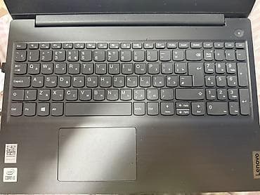 Ноутбуктар жана аксессуарлар: Lenovo V15 G1 IML — офисный/учебный ноутбук пользовалась девушка — 3